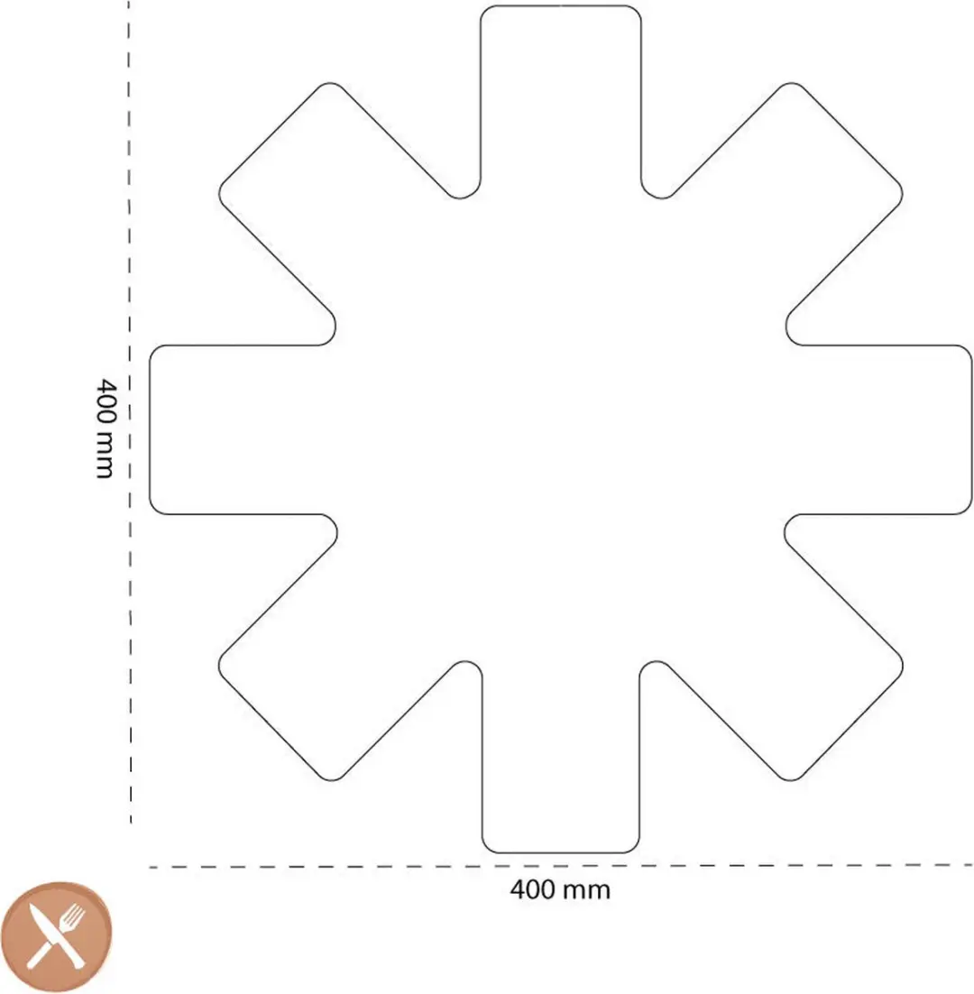 DEMEYERE Panbeschermer 40cm - 2 Stuks - Zwart