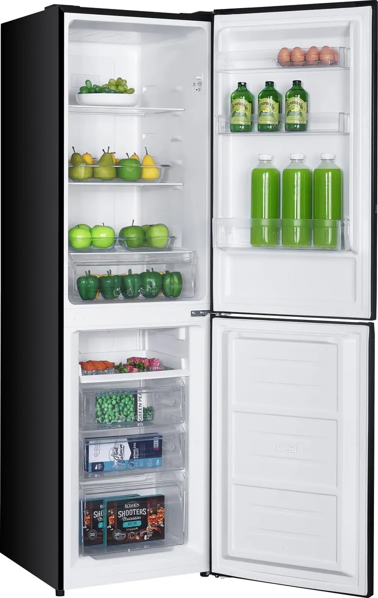 Exquisit KGC250-80-NF-040DB Koel-vriescombinatie 247L - No-Frost - Zwart