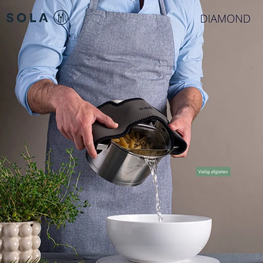 Sola Diamond Kookpan Ø24cm - Zilver
