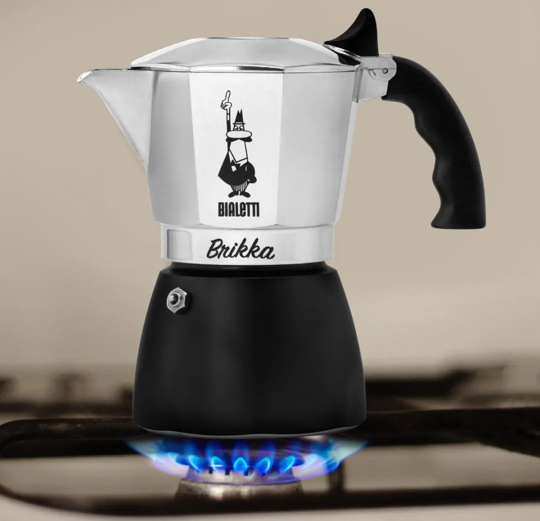 Bialetti Brikka Percolator 2 Koppen - 100ml - Zilver/Zwart