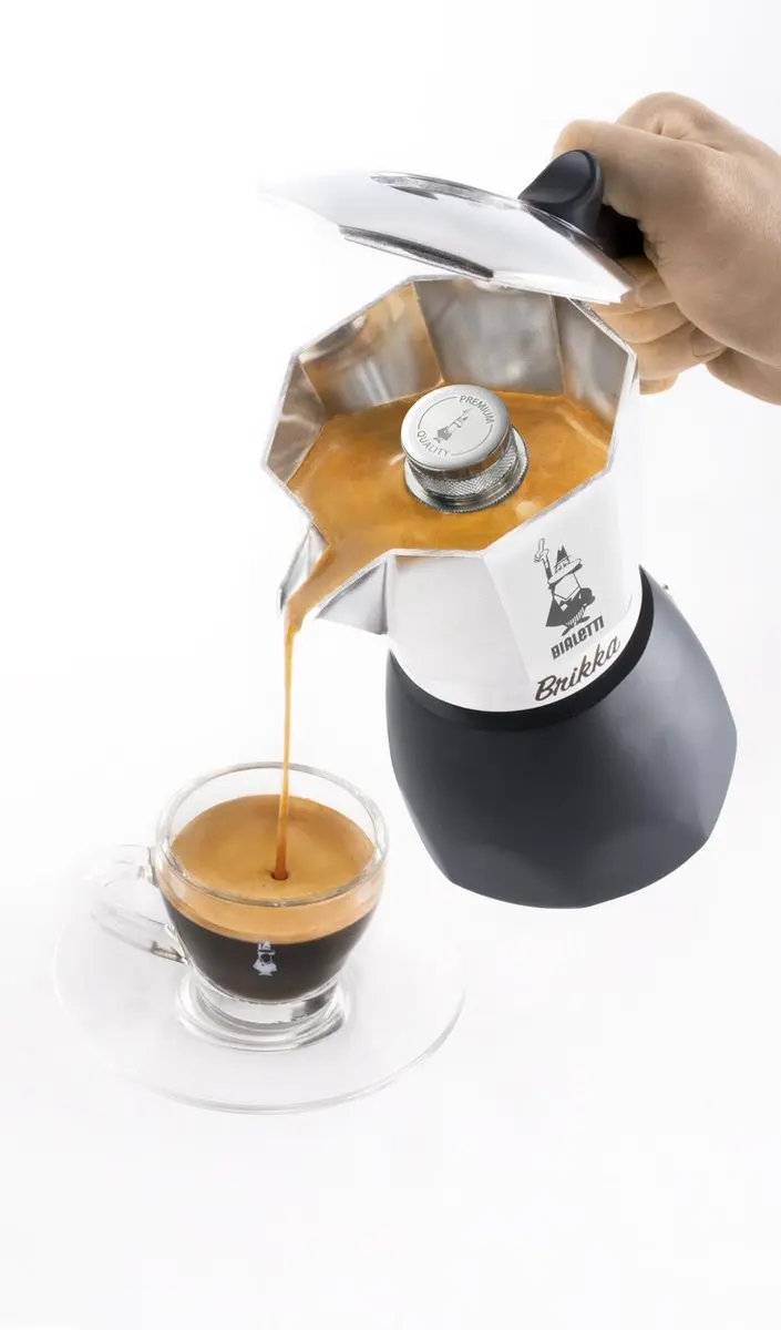 Bialetti Brikka Percolator 2 Koppen - 100ml - Zilver/Zwart