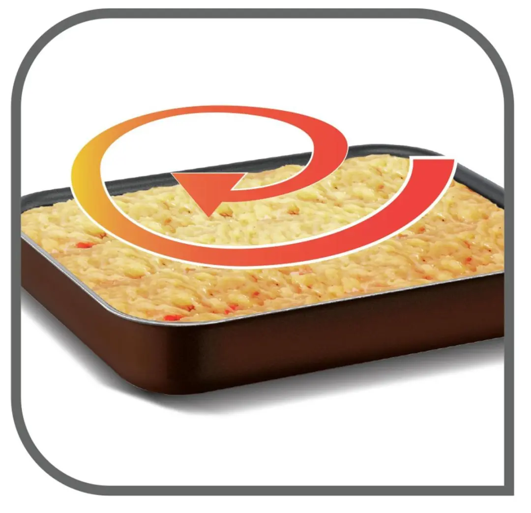 Tefal Success Braadschotel 27x39cm - Non-stick - Bruin