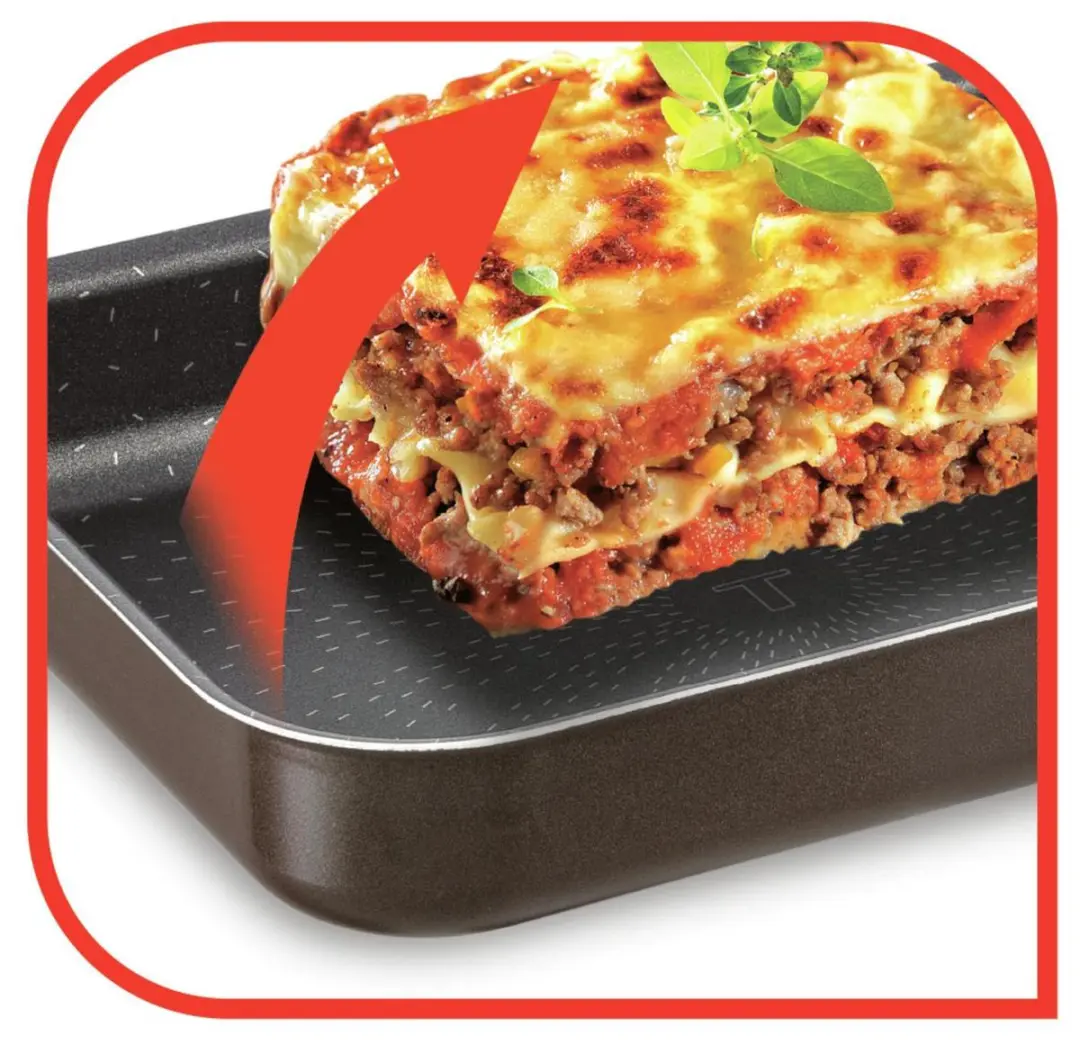 Tefal Success Braadschotel 27x39cm - Non-stick - Bruin