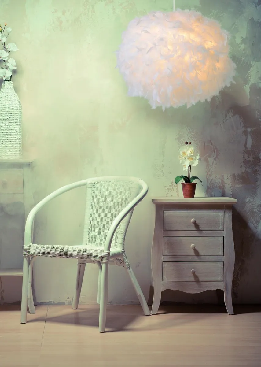 Lucide Goosy Soft Hanglamp Ø50cm - 1xE27 - Wit