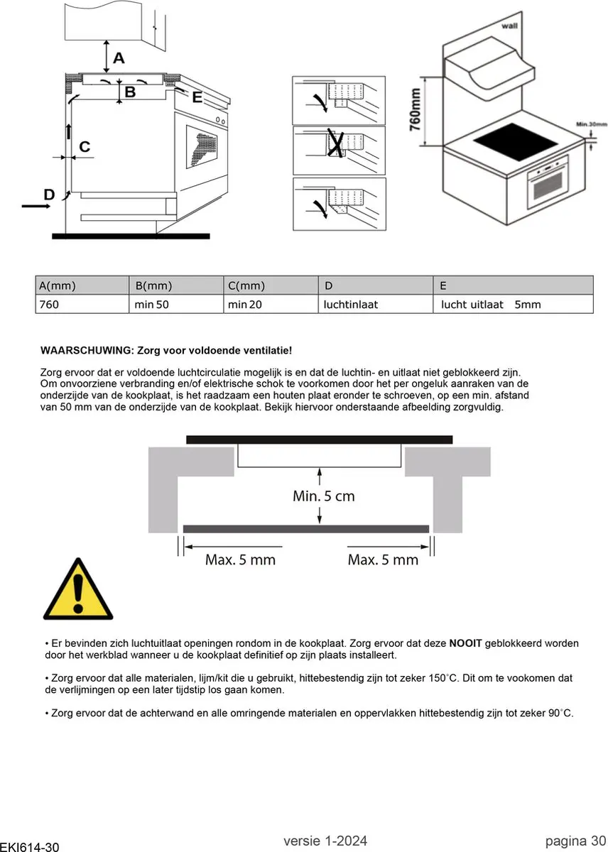 Exquisit EKI614-30 Inbouw Inductiekookplaat 4 Zones - Zwart