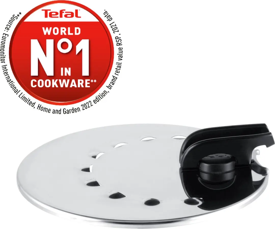 Tefal Ingenio Anti-Spat Deksel L9829802 - Ø28cm - RVS