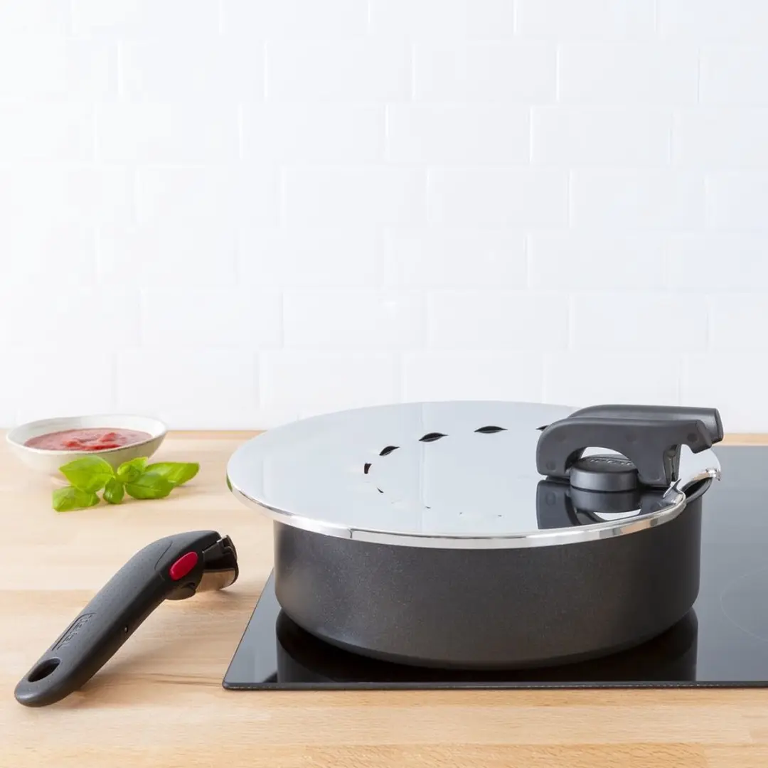 Tefal Ingenio Anti-Spat Deksel L9829802 - Ø28cm - RVS - afbeelding 6 van 6