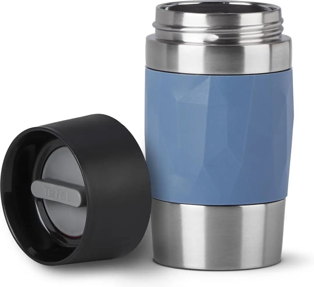 Tefal Travel Mug Compact N2160210 - 0.3L Thermosfles - Blauw