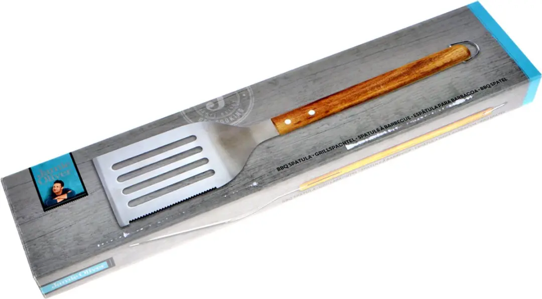 Jamie Oliver BBQ Spatel - Zilver/Bruin