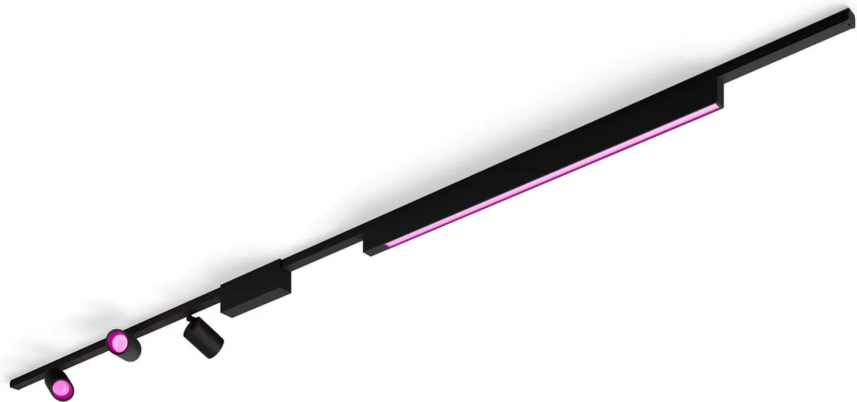 Philips Hue Perifo Railverlichting Plafond - 4 Lichtpunten - Zwart