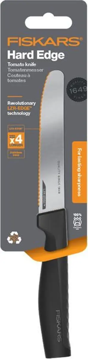 Fiskars Hard Edge Tomatenmes 11cm LZR-EDG - Zwart