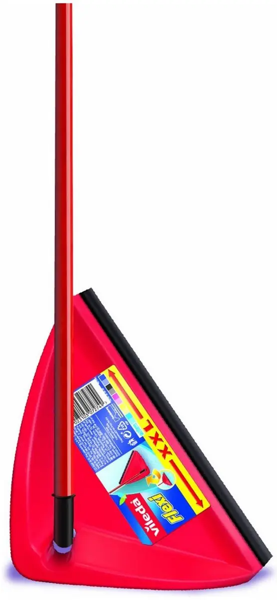 Vileda Flexi Plastic Stoffer en Blik