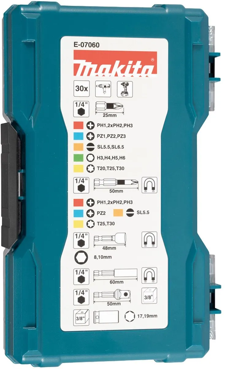 Makita E-07060 Schroefbitset 30-delig - Torx T30