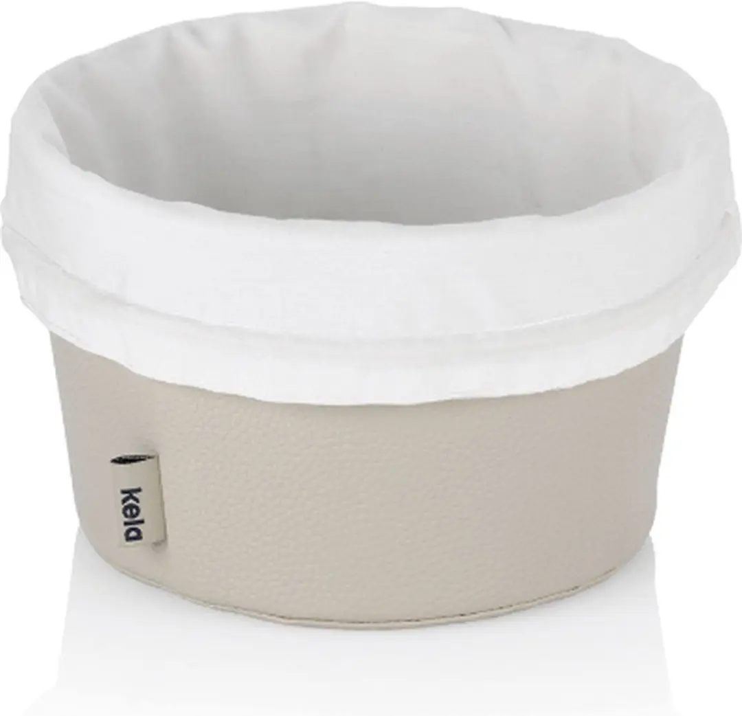 Kela Broodmand 2-delig Kunstleer Beige Ø19cm