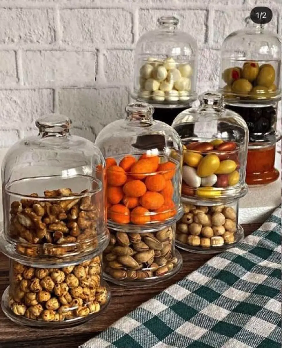 Pasabahce Villa Patisserie Glazen Voorraadpot 2-Laags - 0.23l