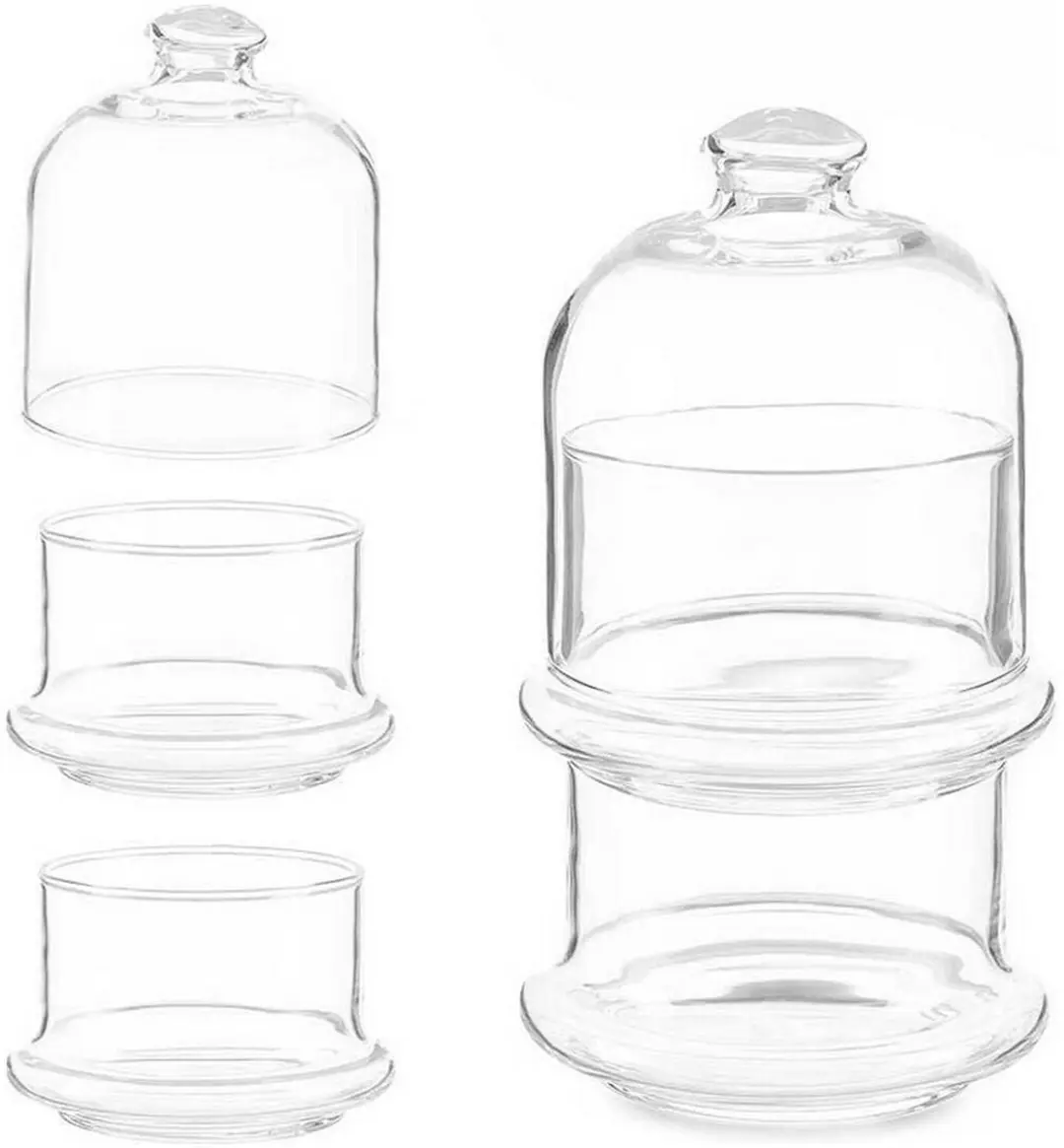 Pasabahce Villa Patisserie Glazen Voorraadpot 2-Laags - 0.23l - afbeelding 6 van 6