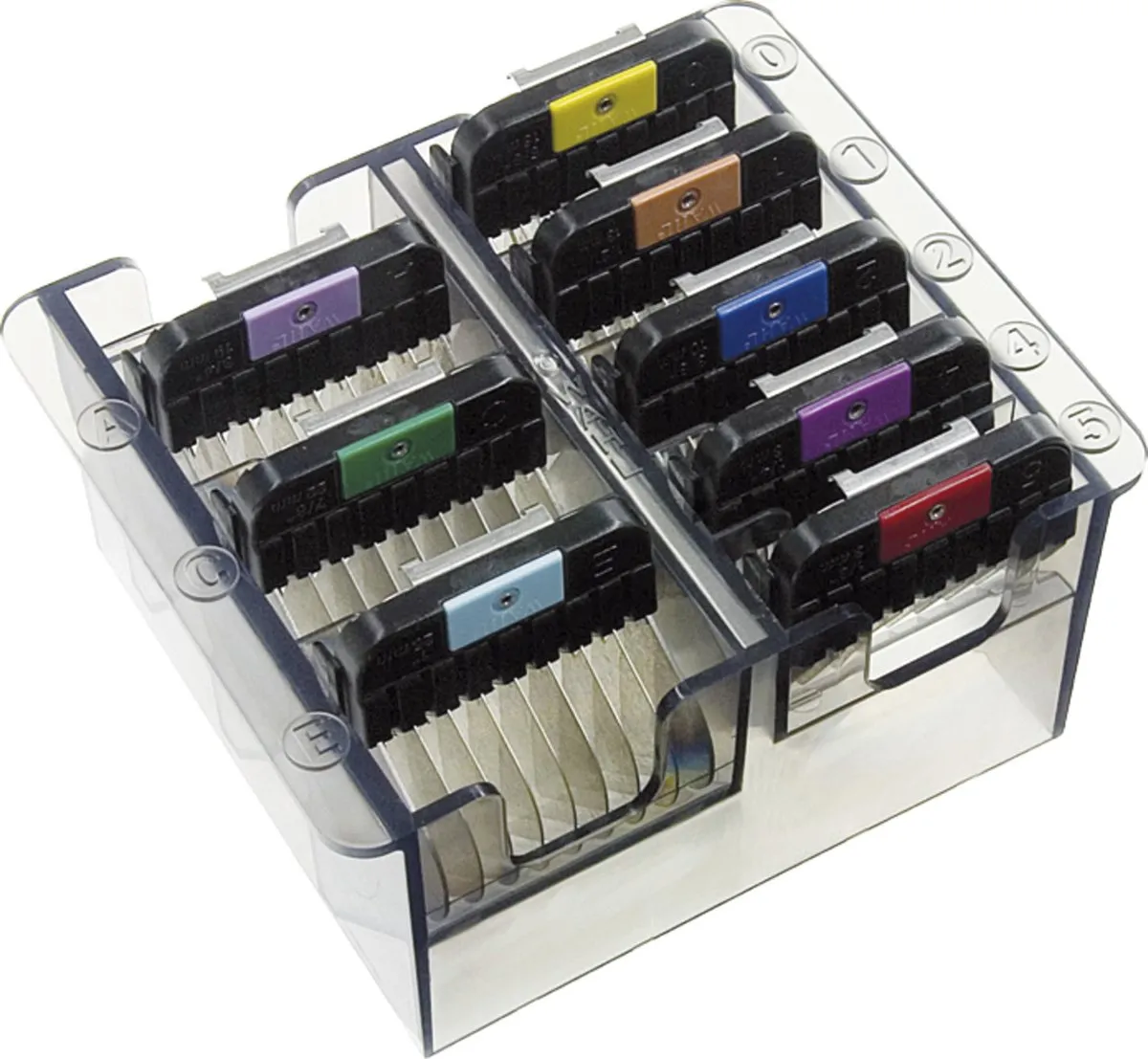 Wahl Metal Opzetkammen Snap-On Set 8 Stuks