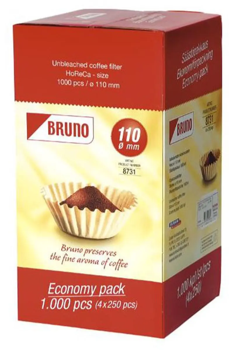 HENDI Papieren Koffiefilters Ø245mm - 1000 Stuks