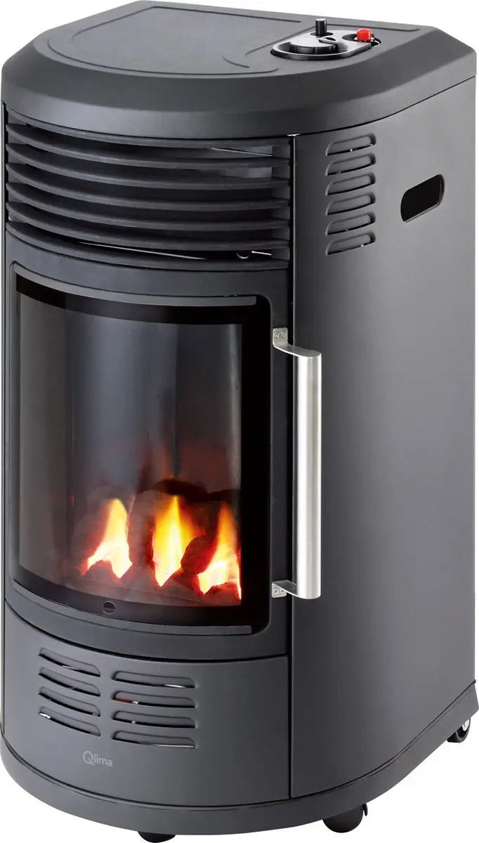 Qlima GH 8034 Gaskachel 3400W - Zwart - afbeelding 6 van 6