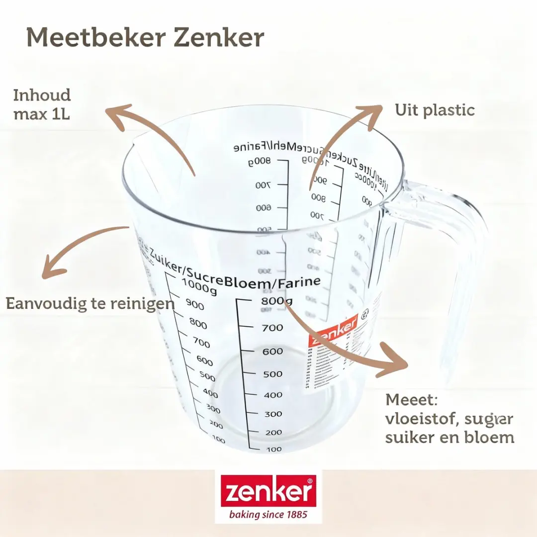 Zenker Bakset met uitschuifbare cakevorm - 2 mengkommen - Zwart