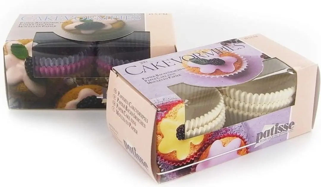 Patisse Cupcakevormpjes - 200 Stuks - Ø6,5cm Wit