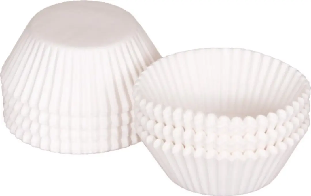 Patisse Cupcakevormpjes - 200 Stuks - Ø6,5cm Wit