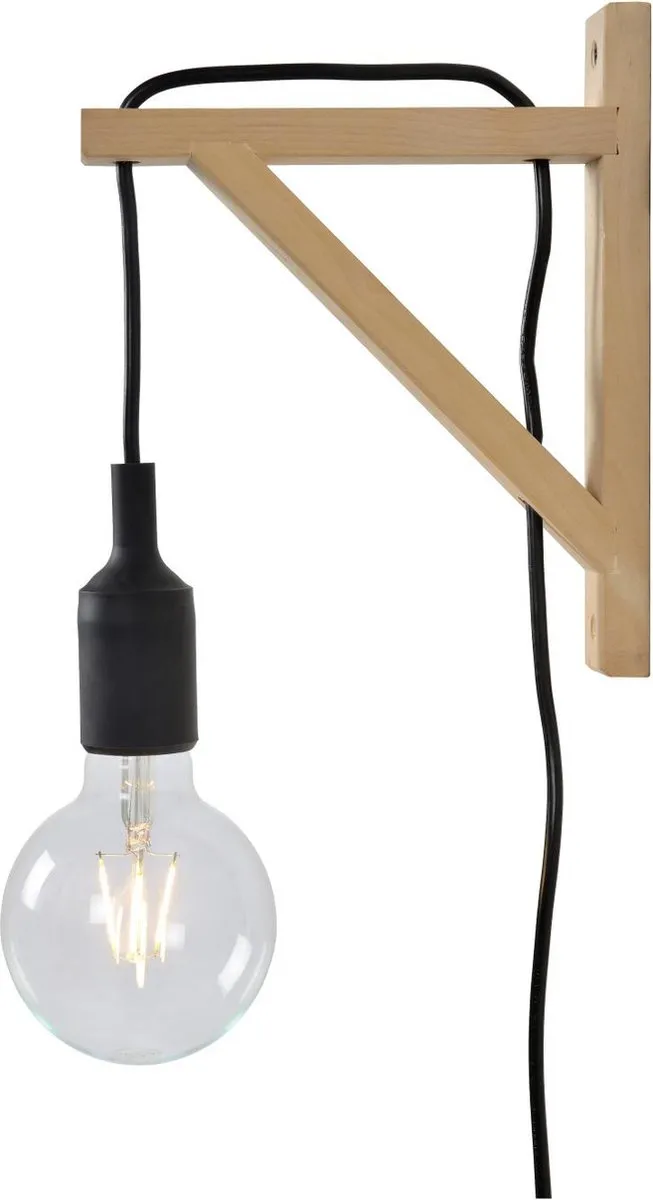 Lucide FIX Wandlamp E27 - Zwart