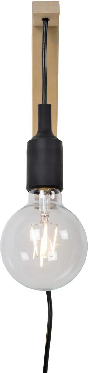 Lucide FIX Wandlamp E27 - Zwart