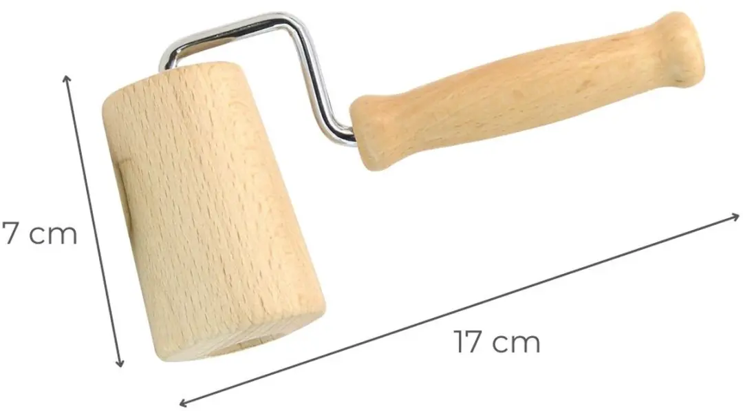 Fackelmann Boissellerie Houten Deegroller 17cm - Bruin