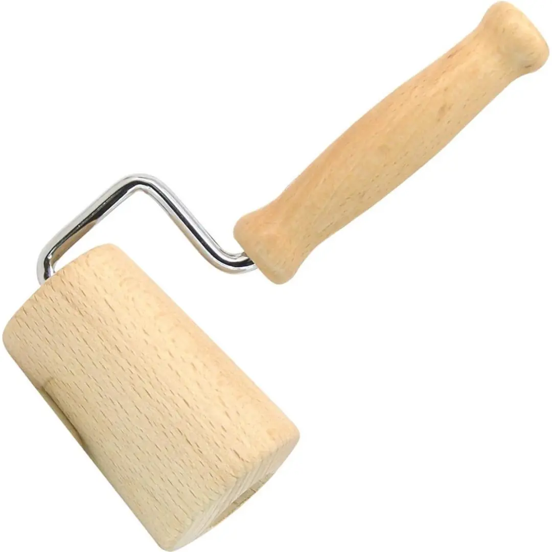 Fackelmann Boissellerie Houten Deegroller 17cm - Bruin - afbeelding 6 van 6