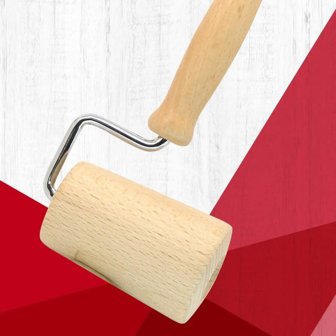 Fackelmann Boissellerie Houten Deegroller 17cm - Bruin