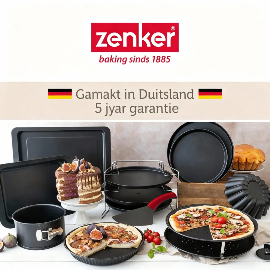 Zenker Quichevorm Lorraine 30cm - Zwart