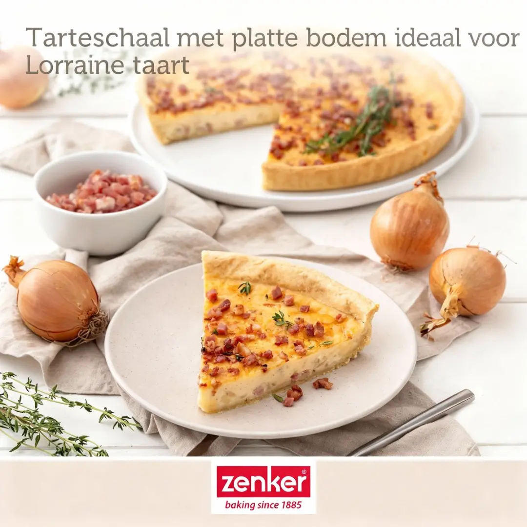 Zenker Quichevorm Lorraine 30cm - Zwart
