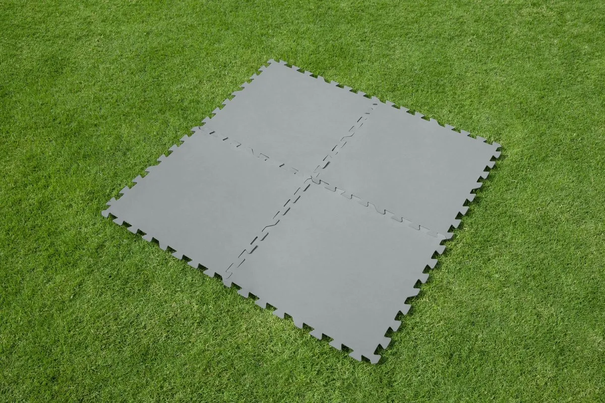Bestway Flowclear Vloerbescherming Tegels 50x50cm - 9 Stuks - Grijs