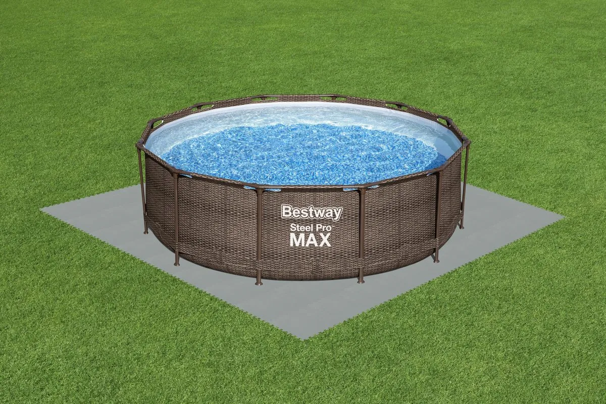 Bestway Flowclear Vloerbescherming Tegels 50x50cm - 9 Stuks - Grijs