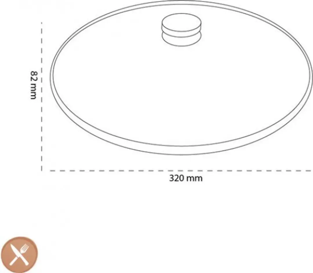 Demeyere Glazen Deksel Ø32cm - Zilver