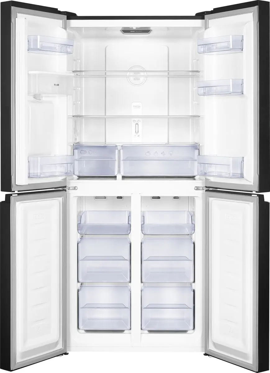 Frilec BONN-MD458-WS-040DDI Amerikaanse Koelkast - 419L - No-Frost - Dark Inox