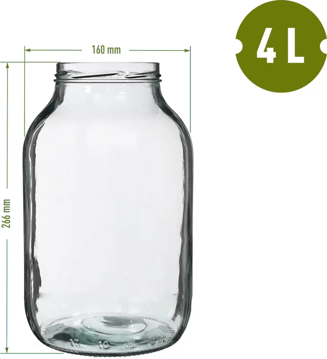 Browin Glazen Augurkenpot 4L - Divers