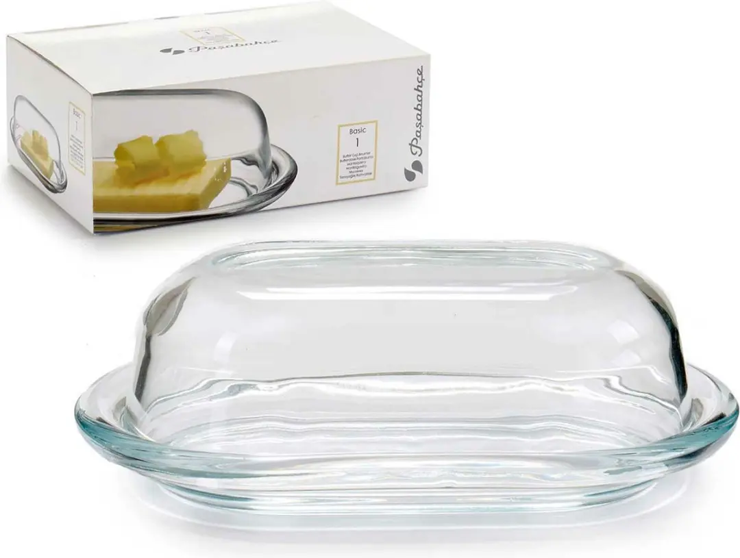 Pasabahce Basic Glazen Botervloot 0,6L - Transparant