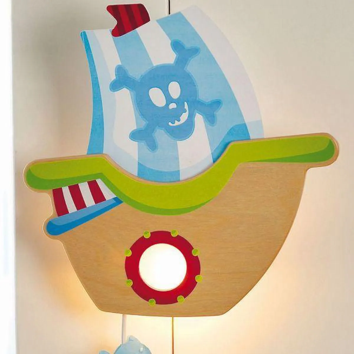 Haba Wandlamp Piratenschip - Blauw