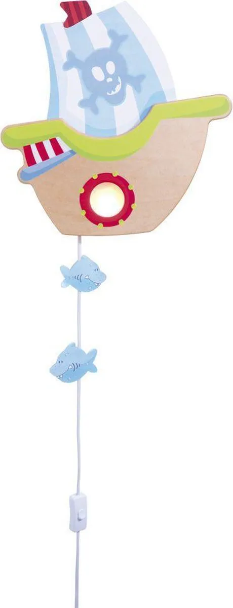 Haba Wandlamp Piratenschip - Blauw