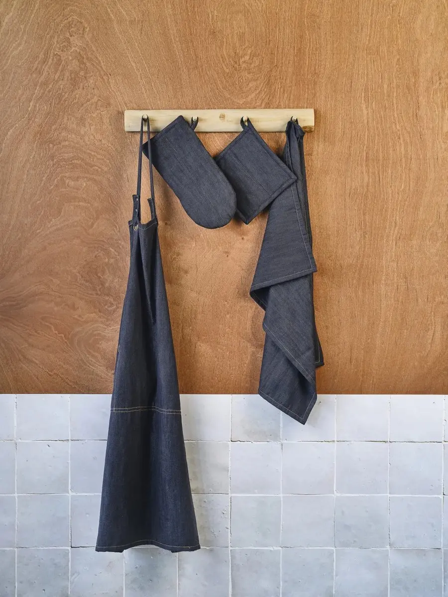Cosy&Trendy Keukenschort D'nim - Donkerblauw