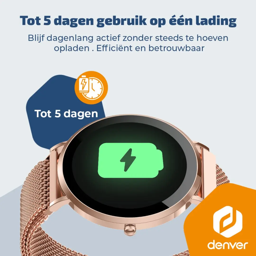 Denver SWC-394 Smartwatch - Roségoud - afbeelding 6 van 6