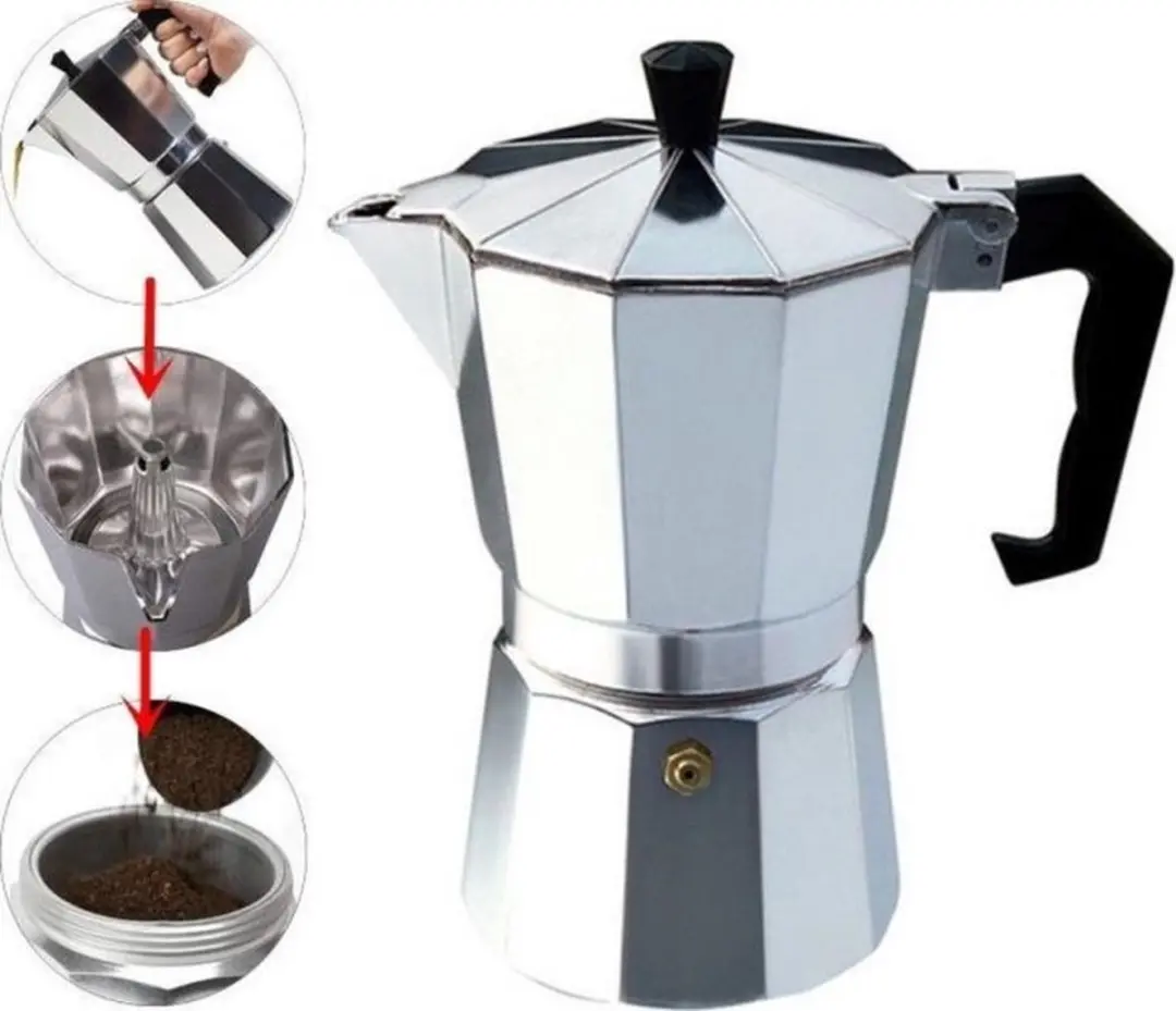 Excellent Houseware Percolator 170170000 - 3 Kopjes - Zilver