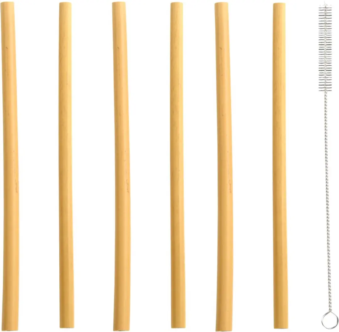 Esschert Design Bamboe Drinkrietjes 6 Stuks