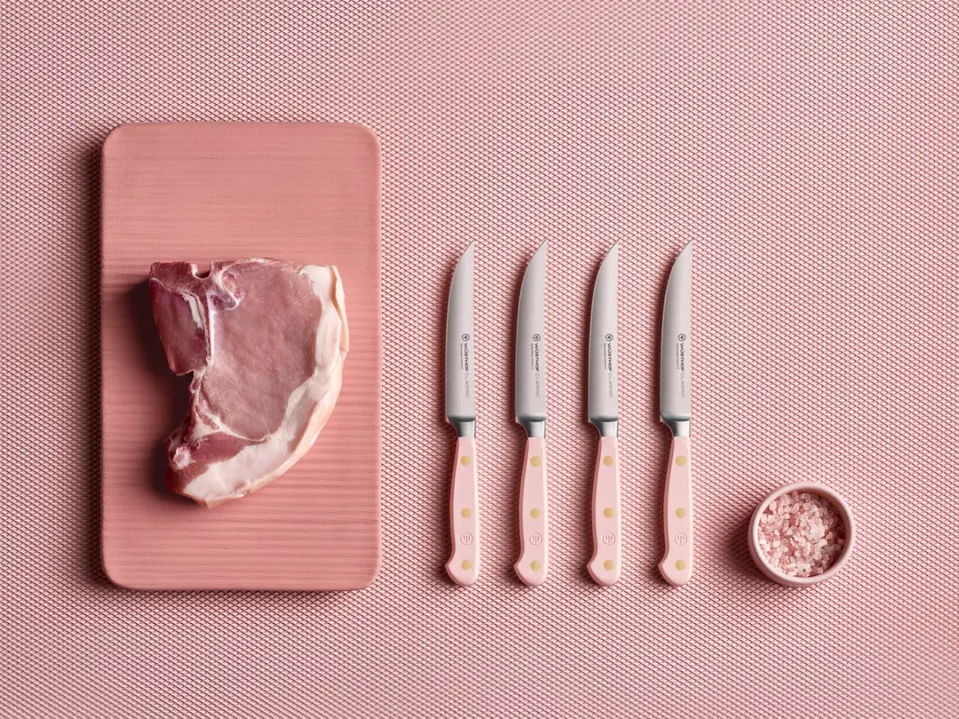 Wusthof Classic Steakmessenset - 4-delig - Pink Himalayan Zout