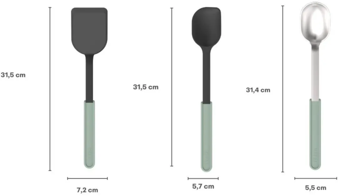 Mepal Chef It Kookset 3-delig Nordic sage