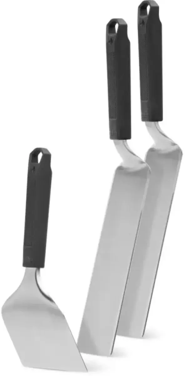 Napoleon Plancha Spatelset 3-delig - Zilver/Zwart