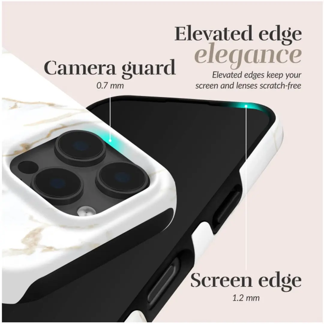 Mio iPhone 17 Pro Max Hoesje - MagSafe - Wit Marmer MIOWMIPH17PMAX