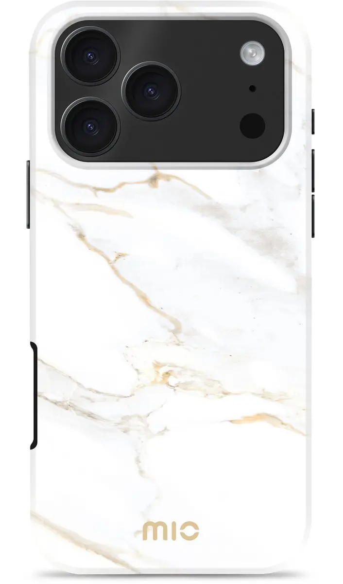 Mio iPhone 17 Pro Max Hoesje - MagSafe - Wit Marmer MIOWMIPH17PMAX